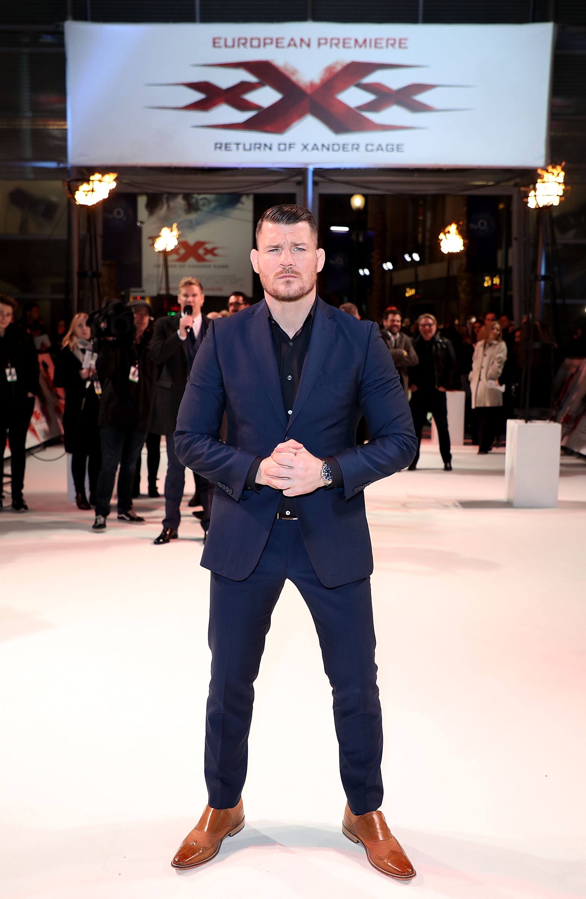 LONDON, ENGLAND - JANUARY 10: Michael Bisping attends the European Premiere of Paramount Pictures' 